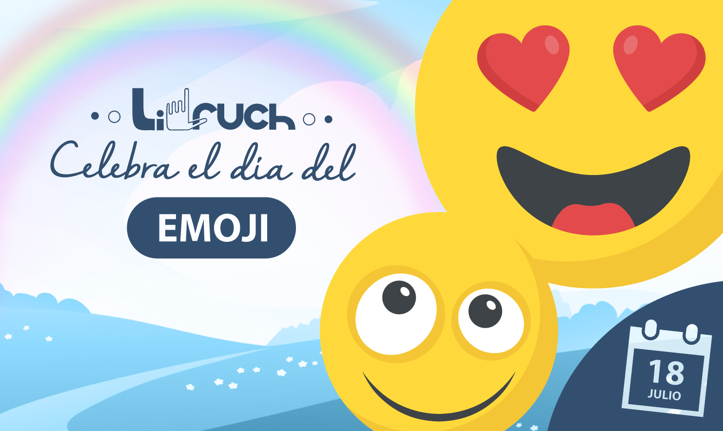 Si no puedes describirlo con palabras (y tampoco con emojis) es amor 😍😉 ¡Celebra con nosotros el día del Emoji!